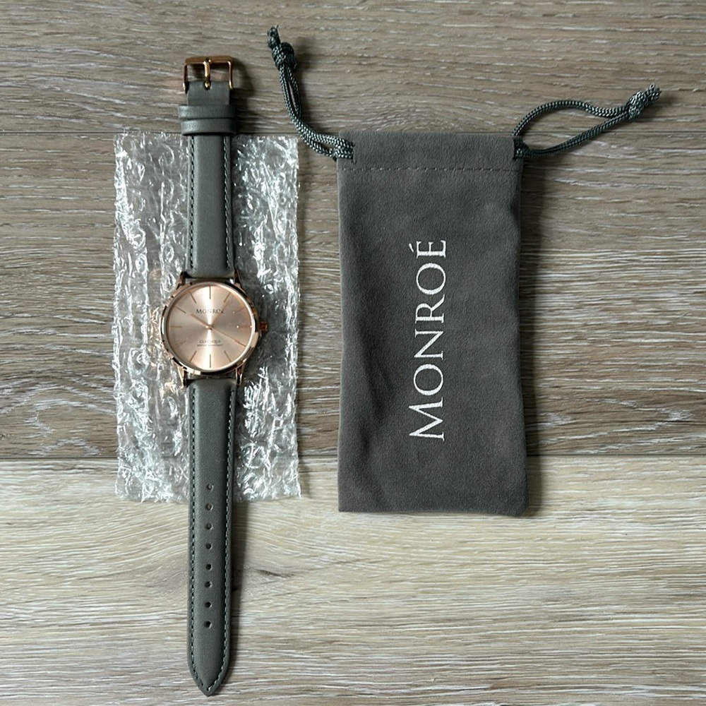 Monroé Leather Rose Gold Watch